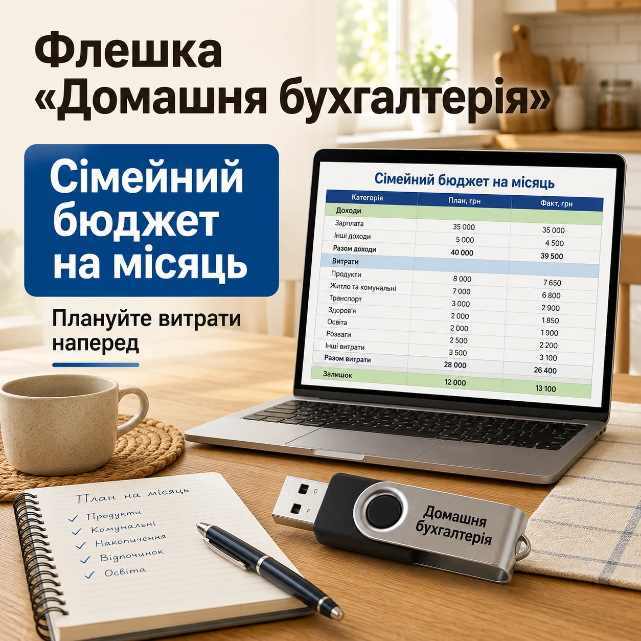 Флешка для обліку фінансів